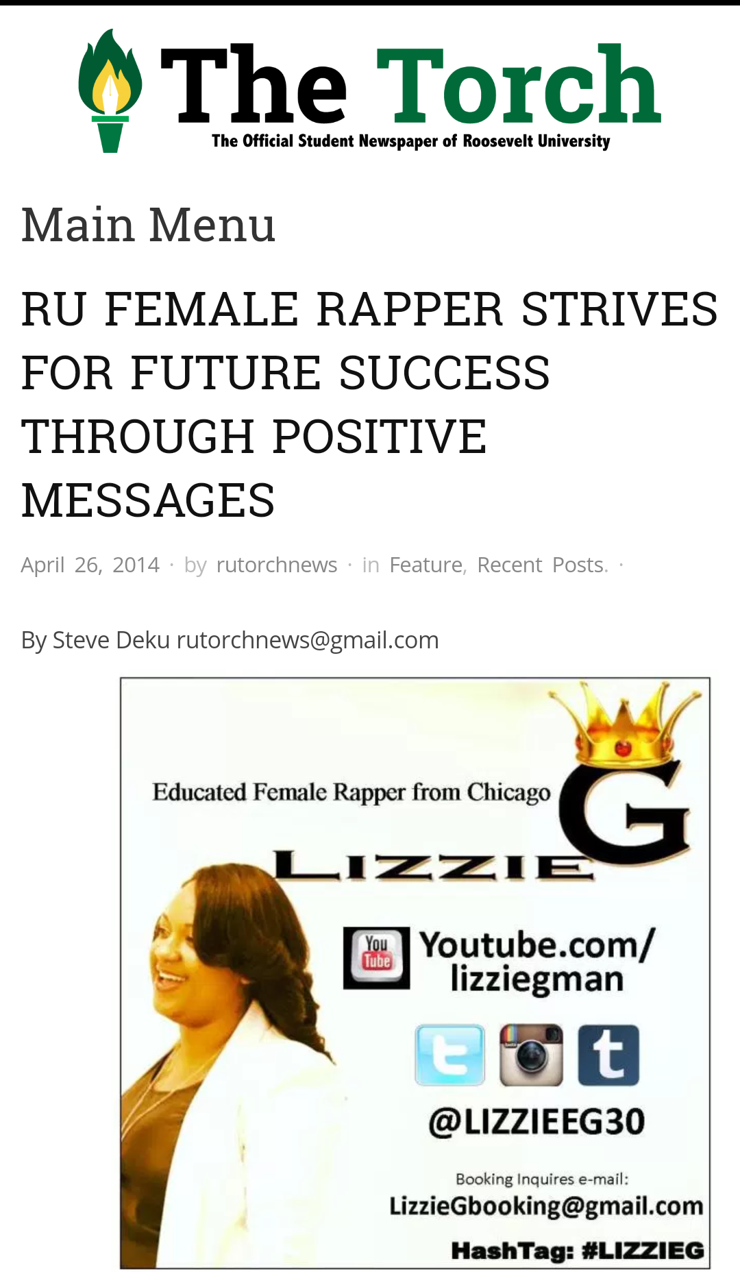 Roosevelt Torch Newspaper